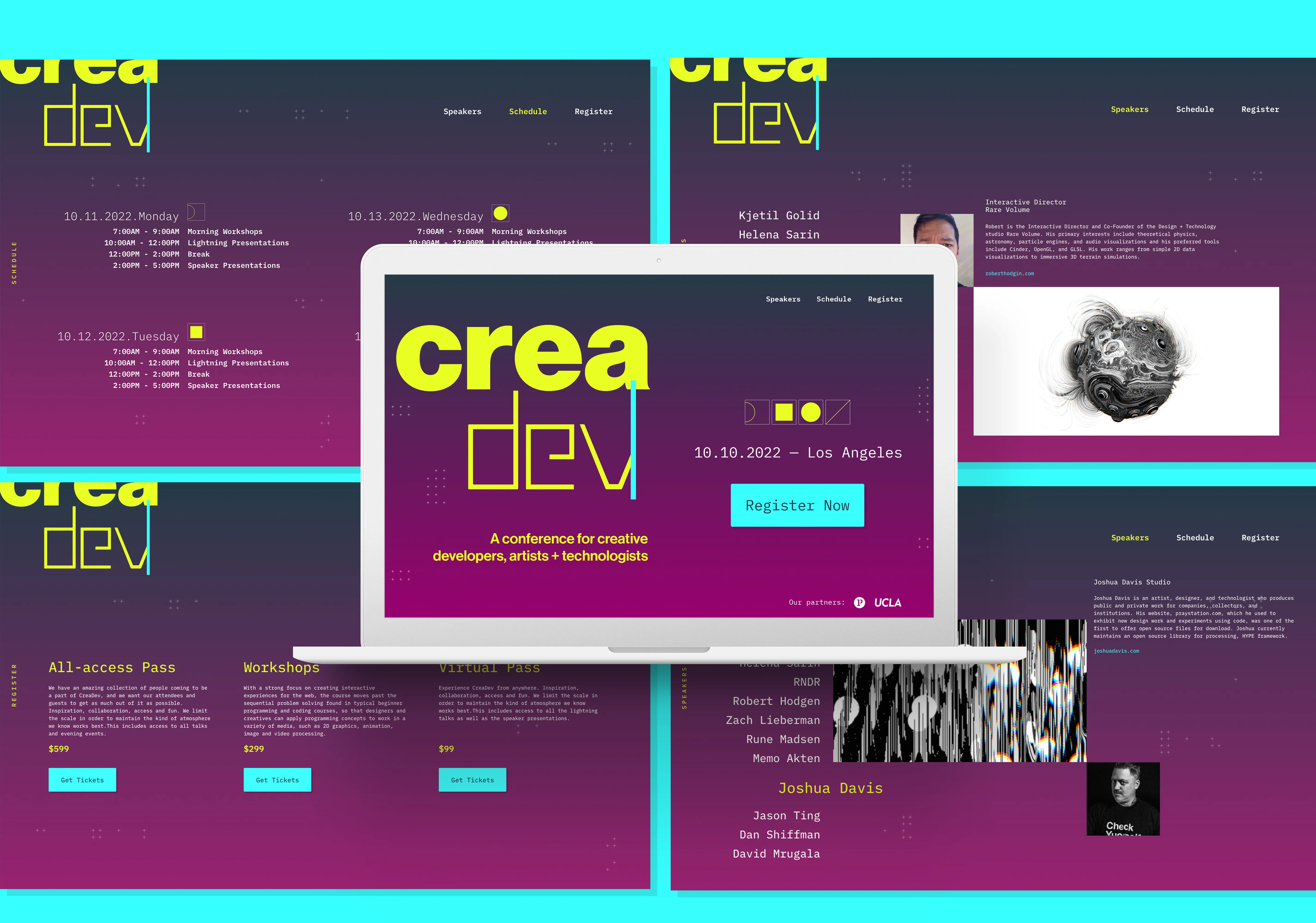 crea.dev website mockup